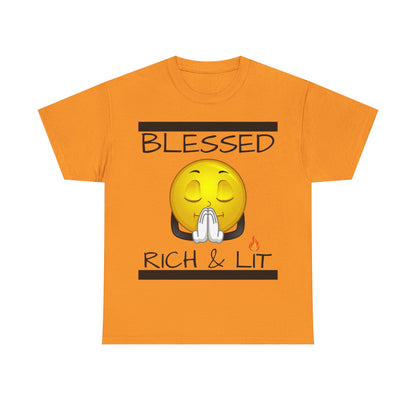 "Blessed Rich & Lit" Unisex Tee