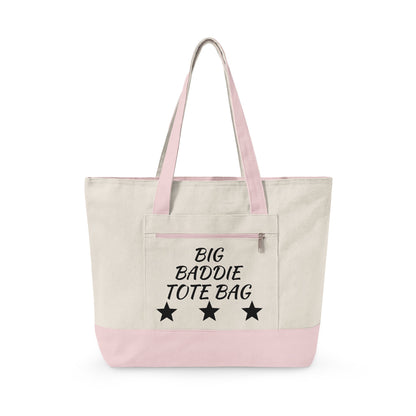 "Big Baddie" Canvas Tote