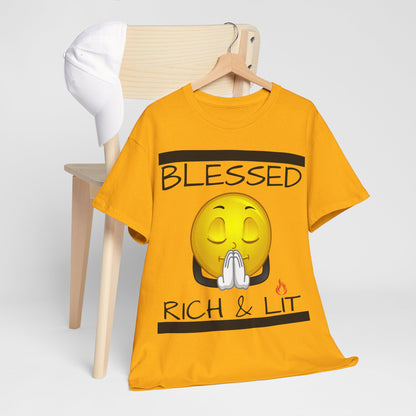 "Blessed Rich & Lit" Unisex Tee