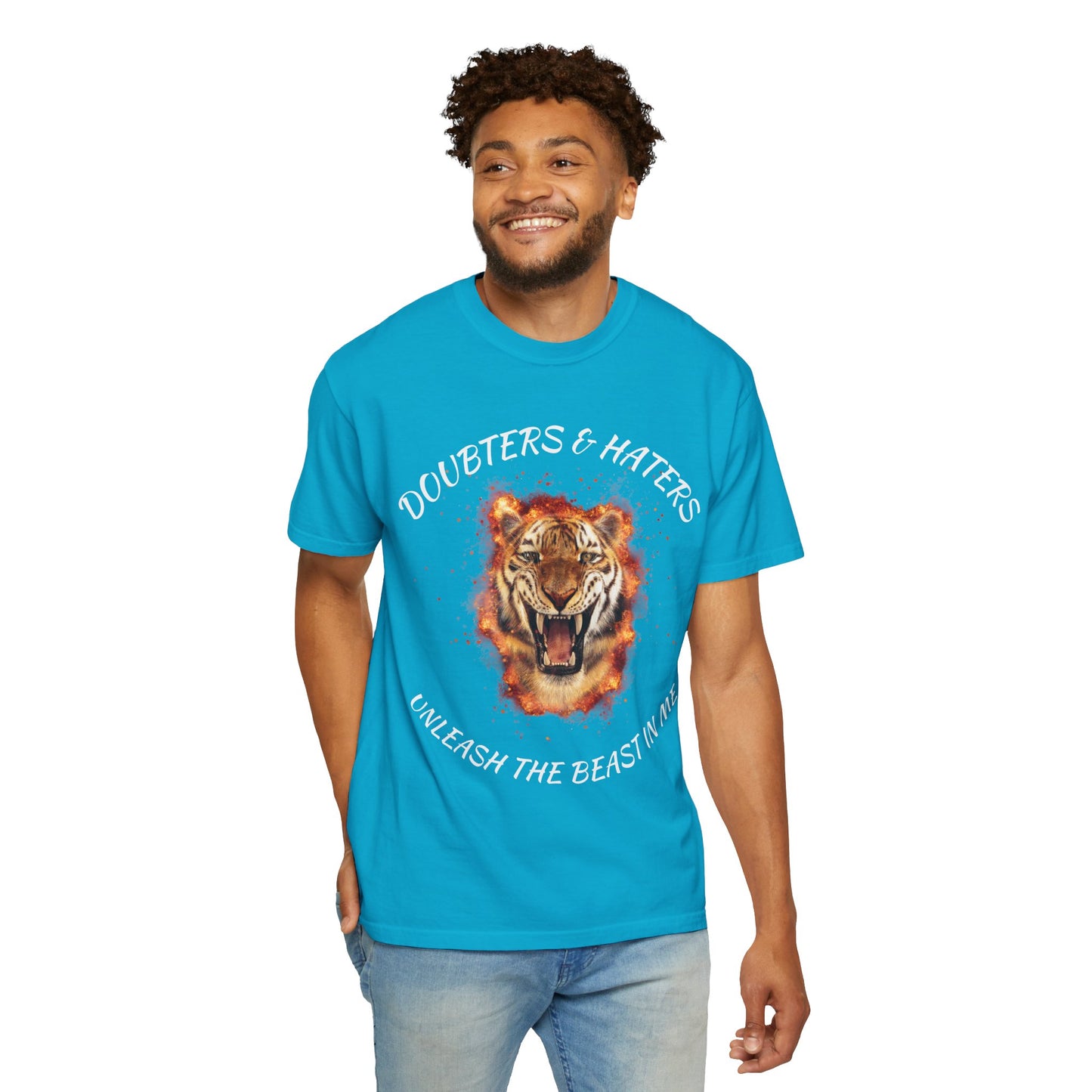 Unleash the Beast Tiger T-Shirt — Doubters & Haters Motivational Tee