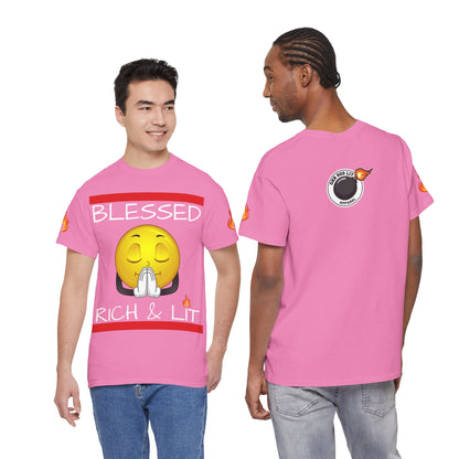 'Blessed Rich & Lit'—Graphic Shirt