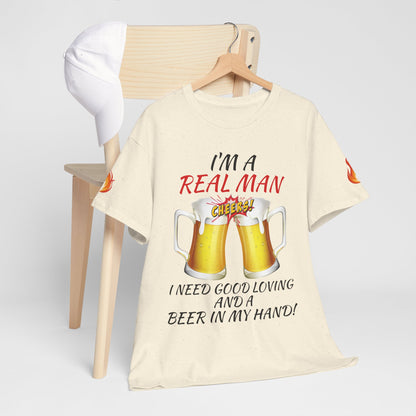 'Real Man Beer' T-Shirt