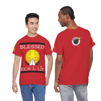 'Blessed Rich & Lit'—Graphic Shirt