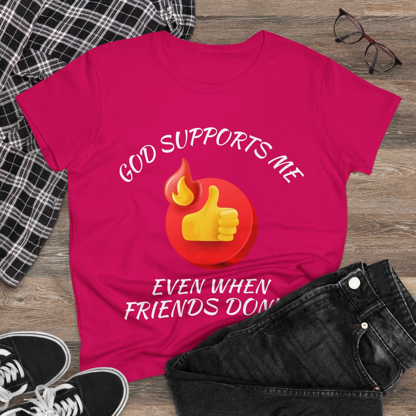 "God Supports Me" Women's Tee