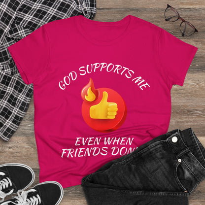 "God Supports Me" Women's Tee