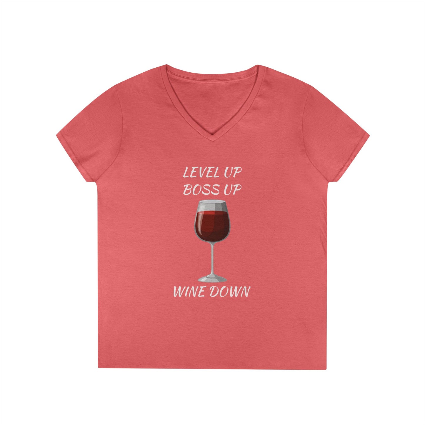 "Wine Down" V-Neck Tee