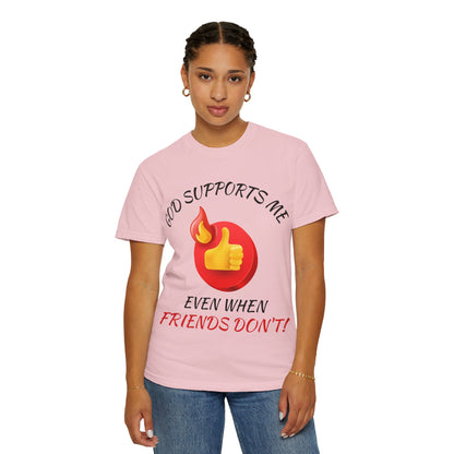 'God Supports Me' — Faith Tee