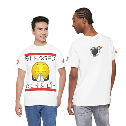 'Blessed Rich & Lit'—Graphic Shirt