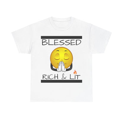 "Blessed Rich & Lit" Unisex Tee