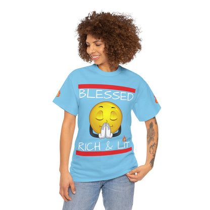 'Blessed Rich & Lit'—Graphic Shirt