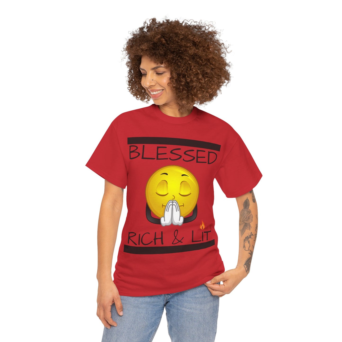 "Blessed Rich & Lit" Unisex Tee