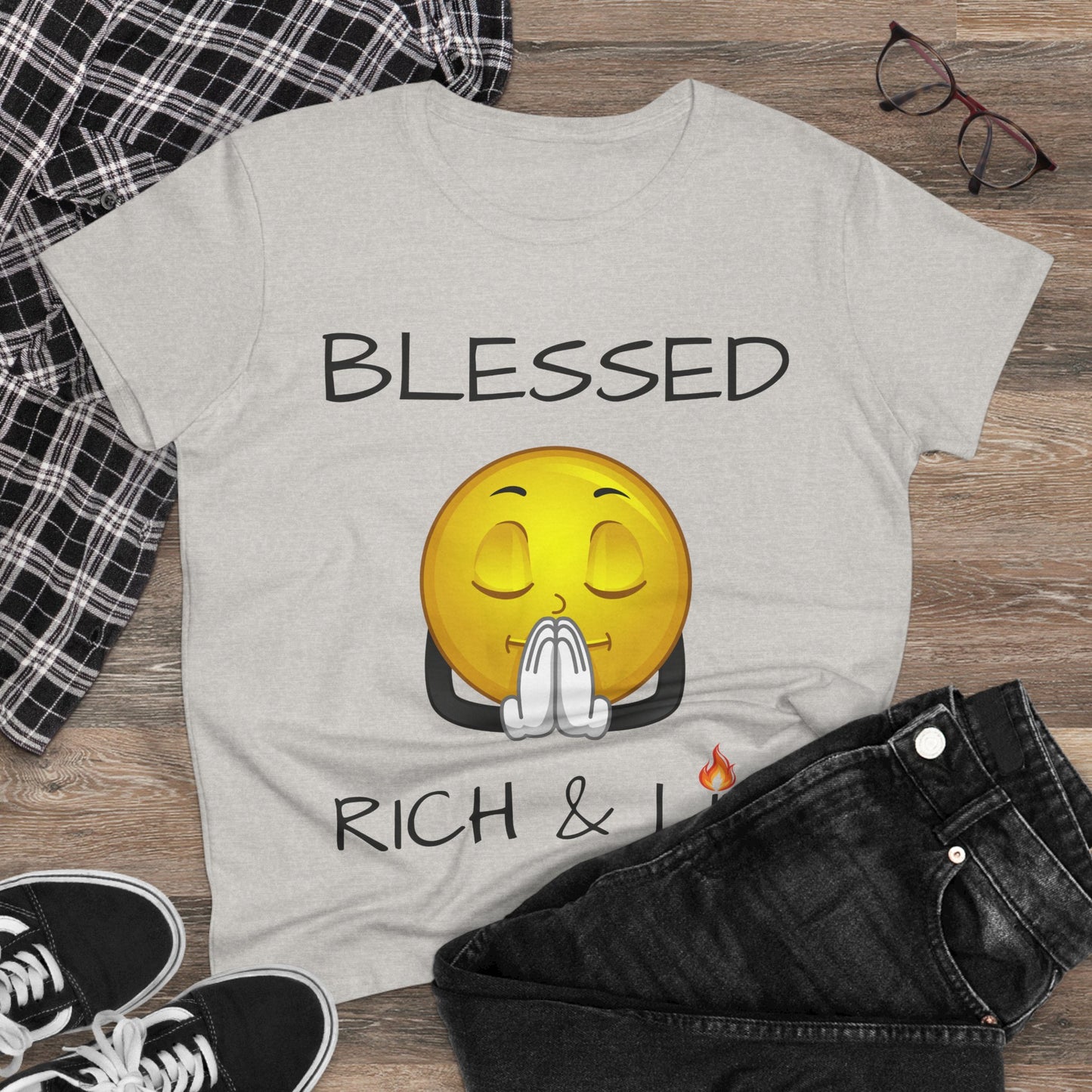 Blessed Rich & Lit T-Shirt —Women