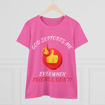 "God Supports Me" Women's Tee