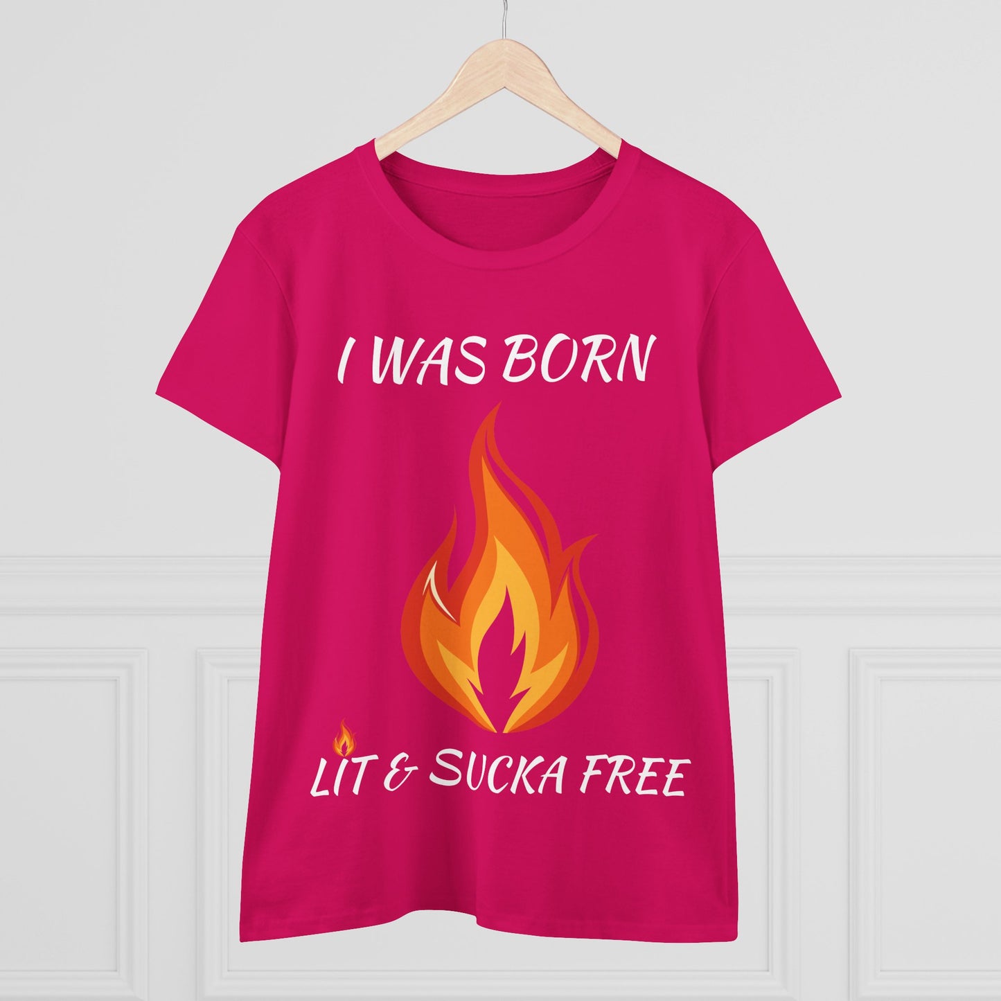 "I Was Born Lit & Sucka Free" Women's Tee