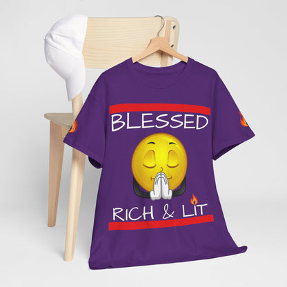 'Blessed Rich & Lit'—Graphic Shirt