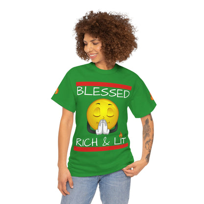 'Blessed Rich & Lit'—Graphic Shirt