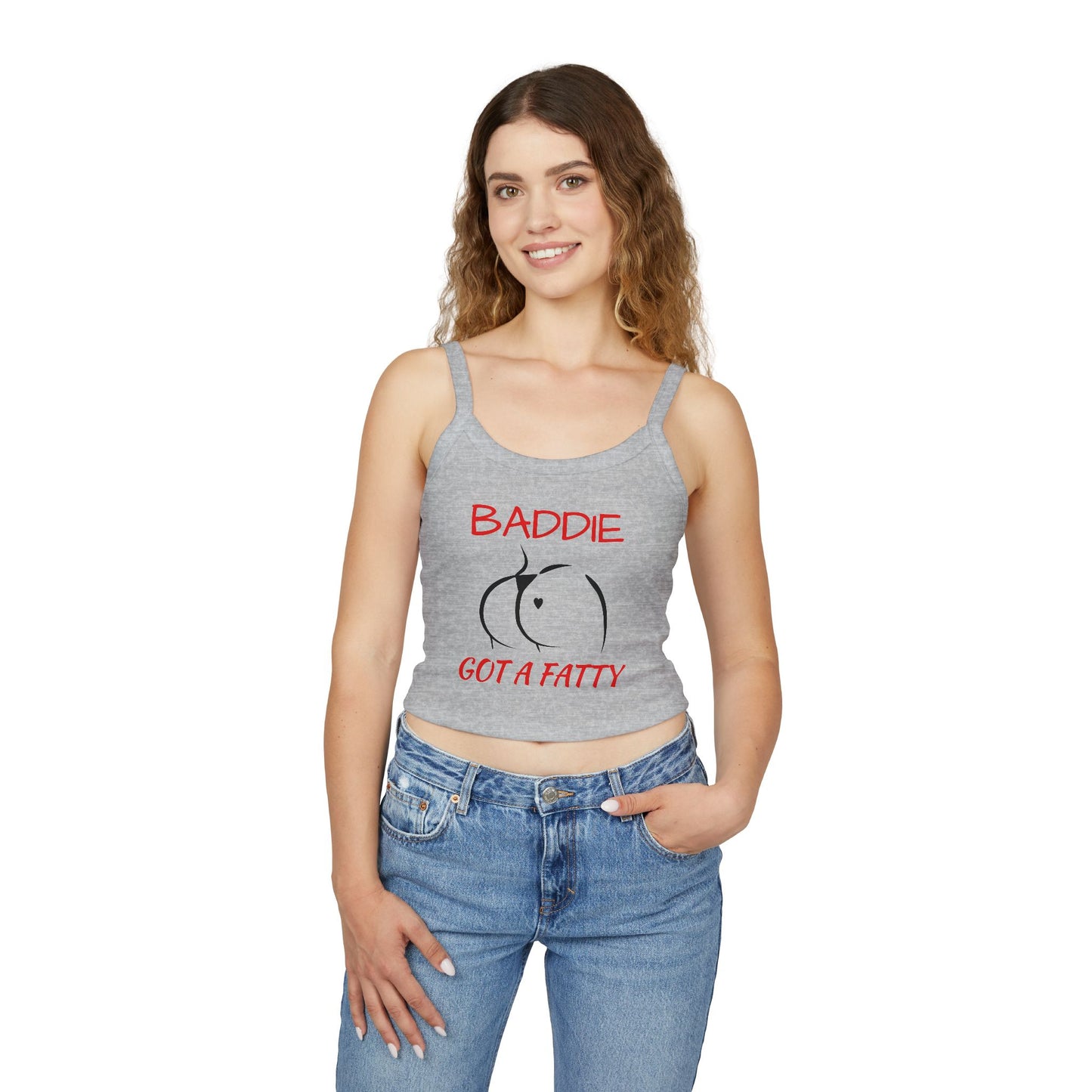 Crop Tank Top — "Baddie Got a Fatty"