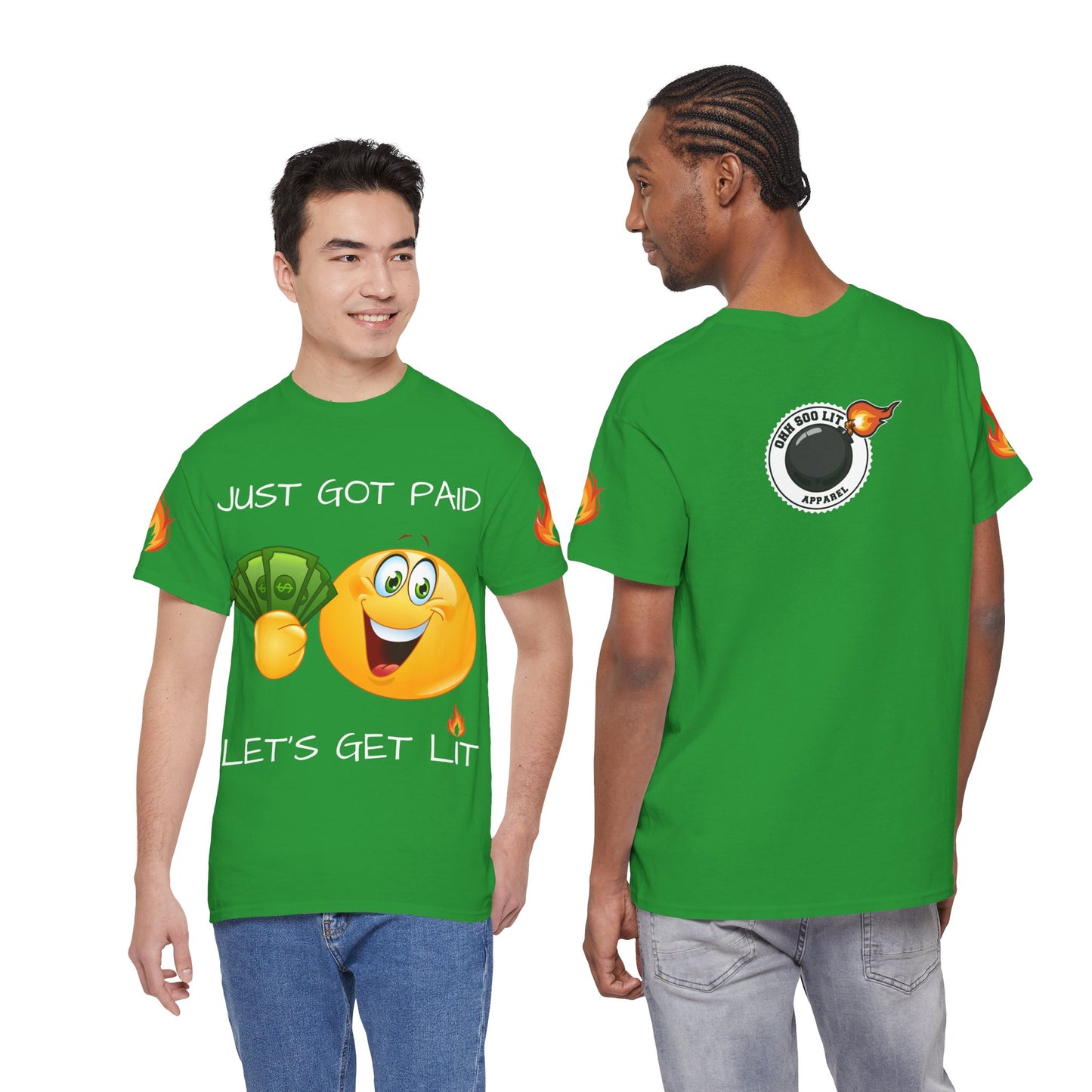 'Just Got Paid Let's Get Lit' T-Shirt