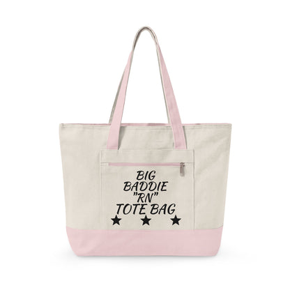 Copy of "Big Baddie RN" Canvas Tote