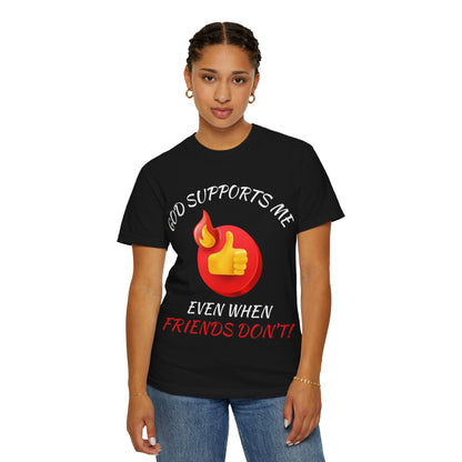 'God Supports Me' — Faith Tee
