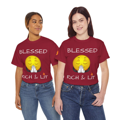 'Blessed Rich & Lit' T-Shirt