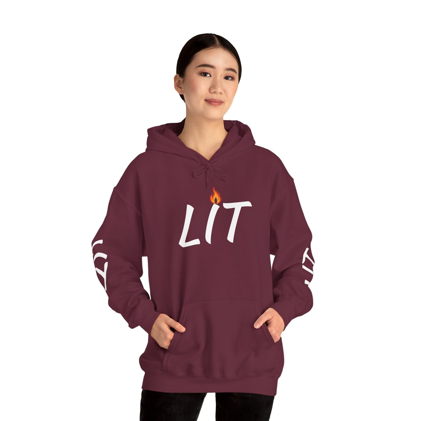 'LIT' Flame Hoodie