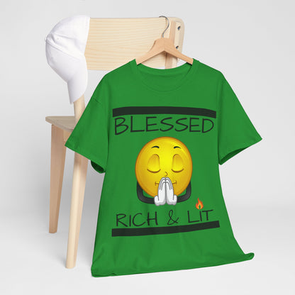 "Blessed Rich & Lit" Unisex Tee