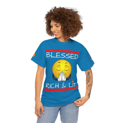 'Blessed Rich & Lit'—Graphic Shirt