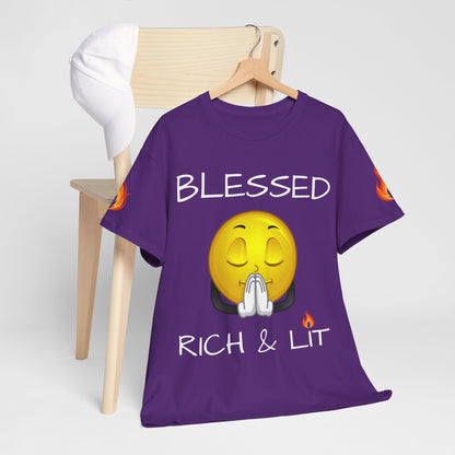'Blessed Rich & Lit' T-Shirt