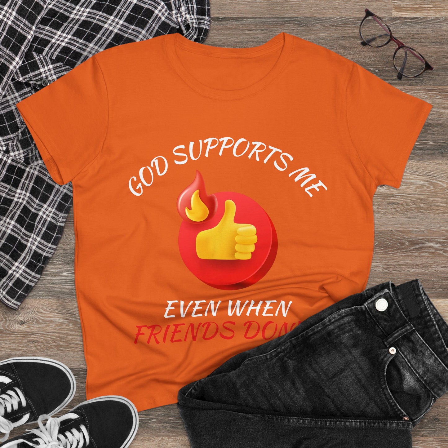 "God Supports Me" Women's Tee