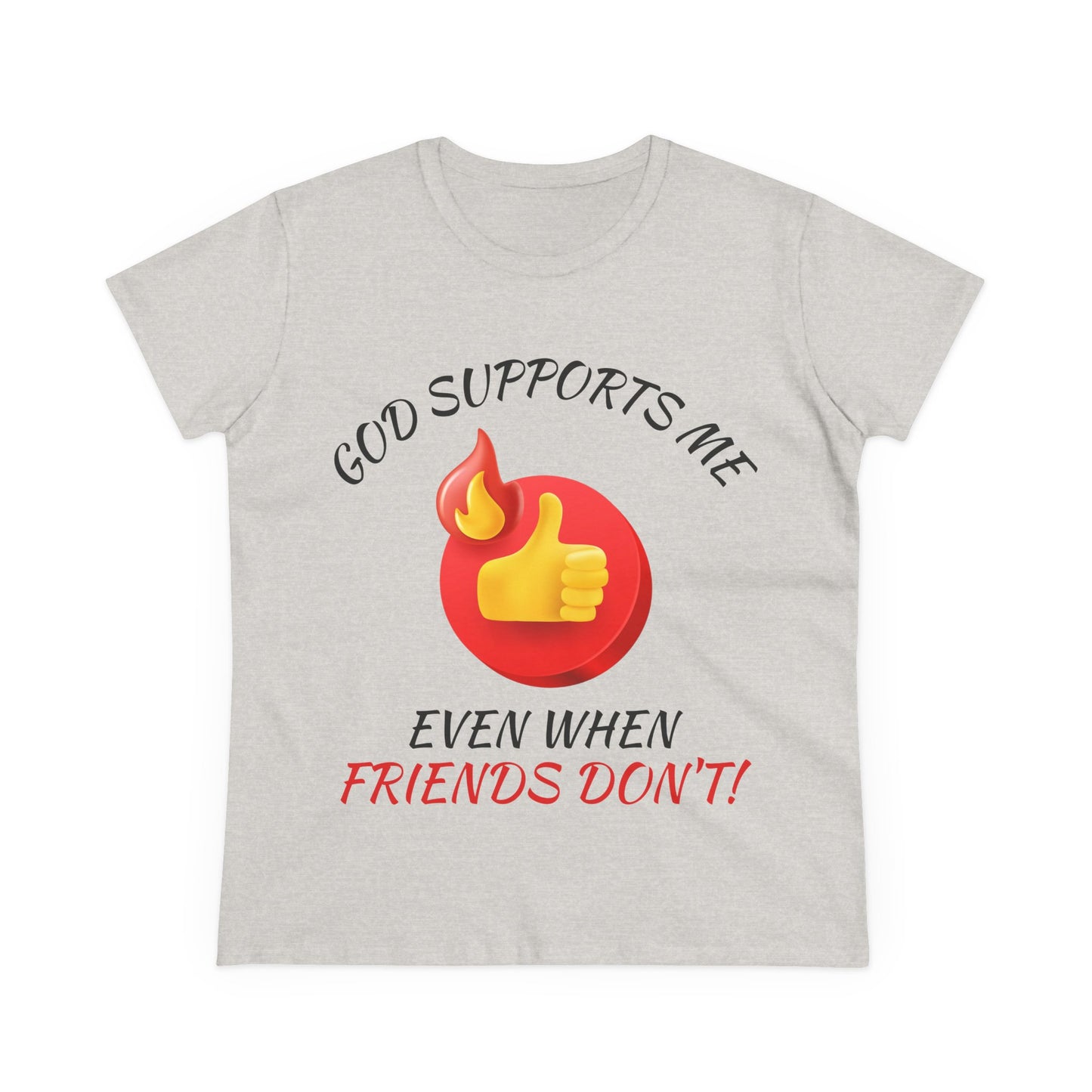 "God Supports Me" Women's Tee