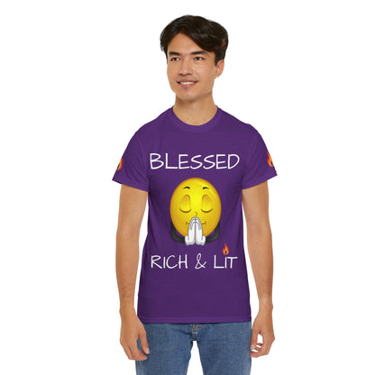 'Blessed Rich & Lit' T-Shirt