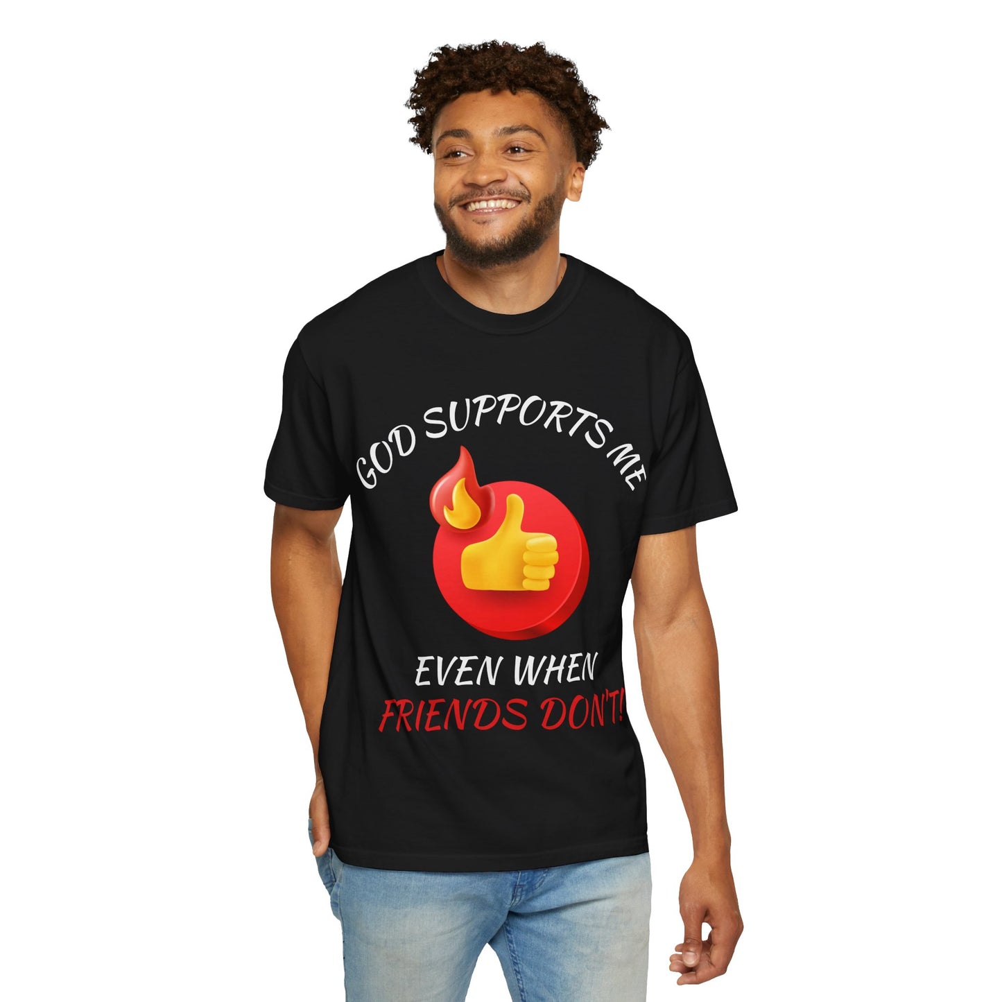 'God Supports Me' — Faith Tee