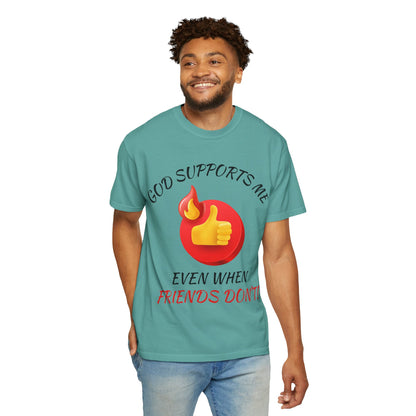 'God Supports Me' — Faith Tee