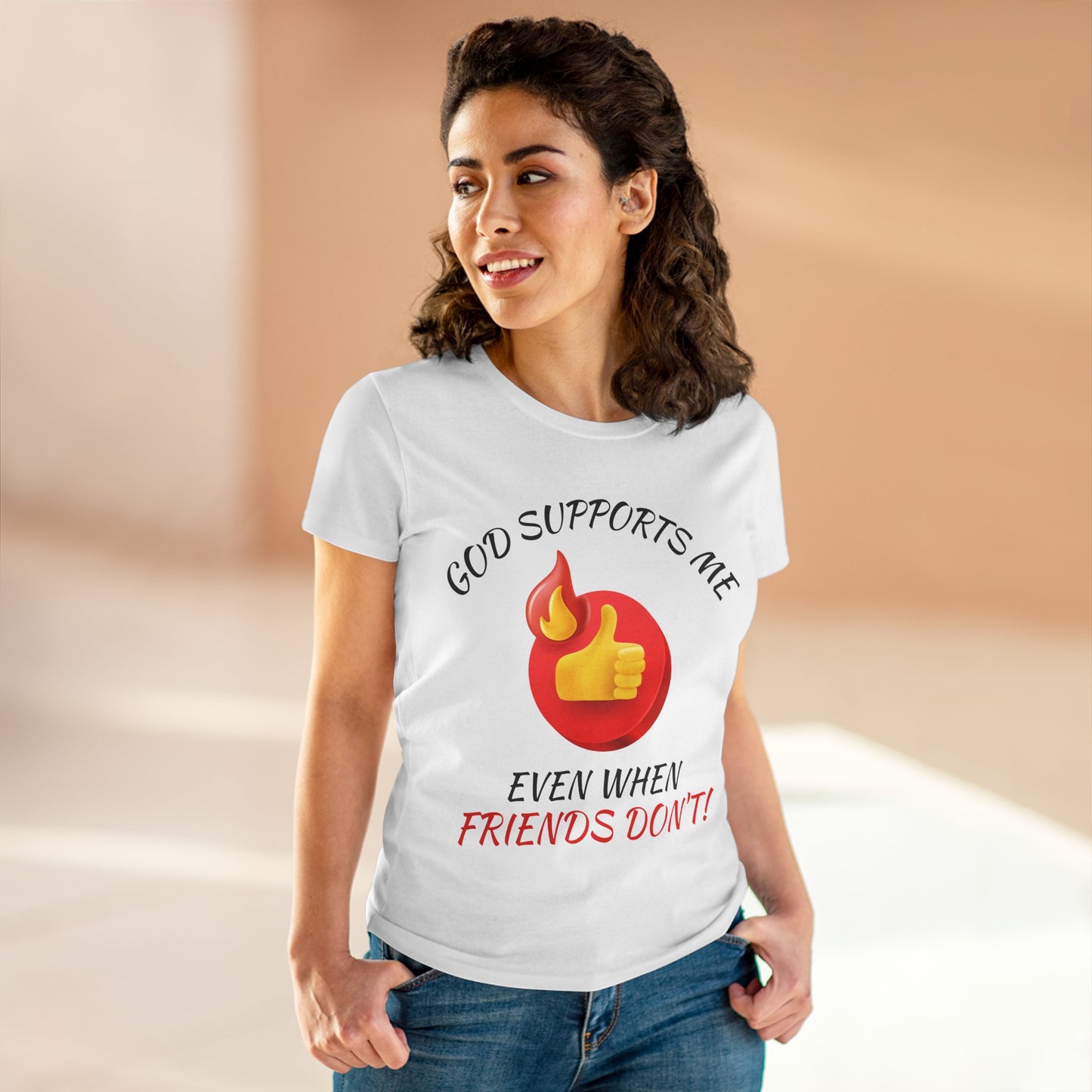 "God Supports Me" Women's Tee