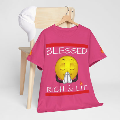 'Blessed Rich & Lit'—Graphic Shirt
