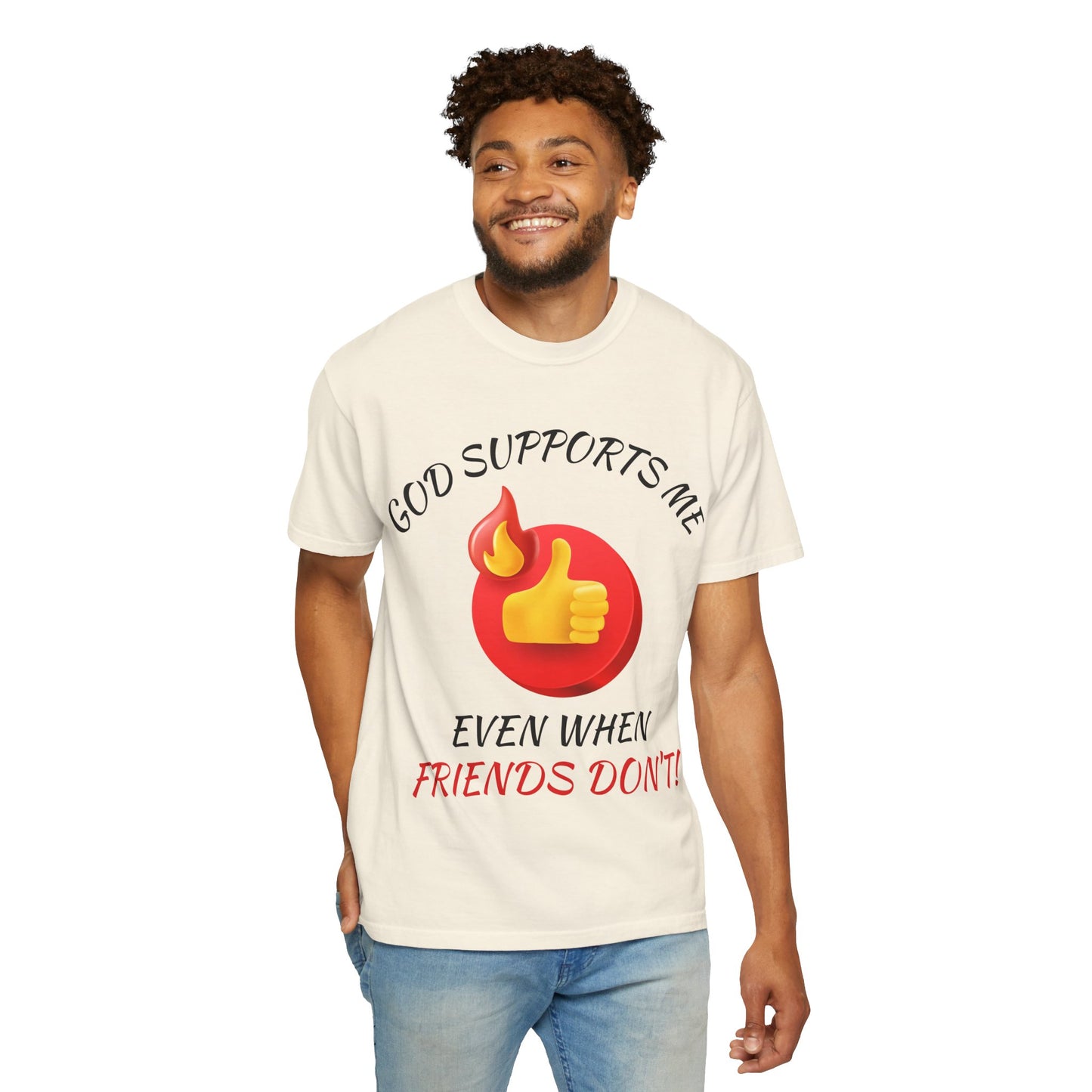 'God Supports Me' — Faith Tee
