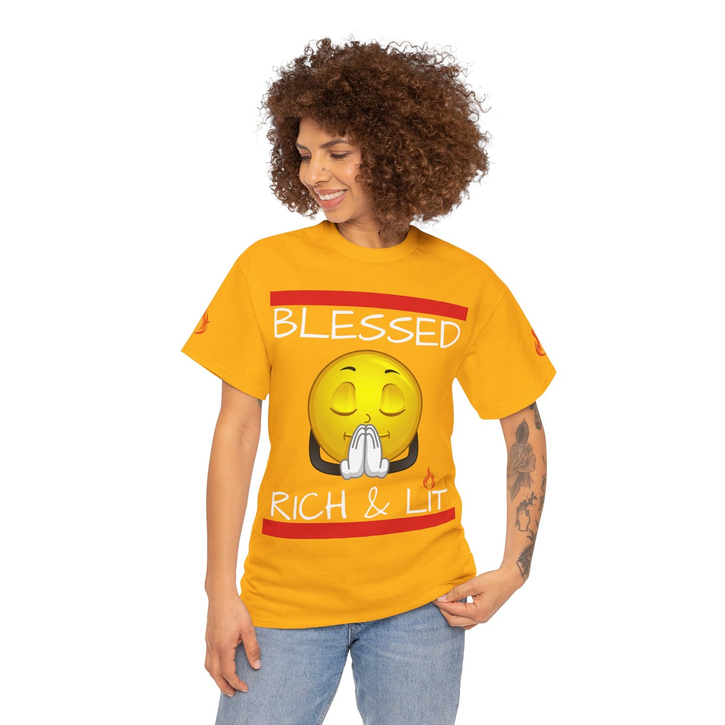 'Blessed Rich & Lit'—Graphic Shirt