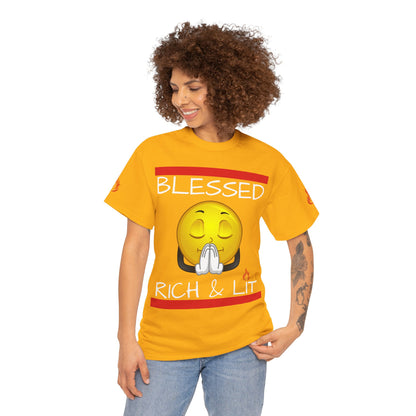 'Blessed Rich & Lit'—Graphic Shirt