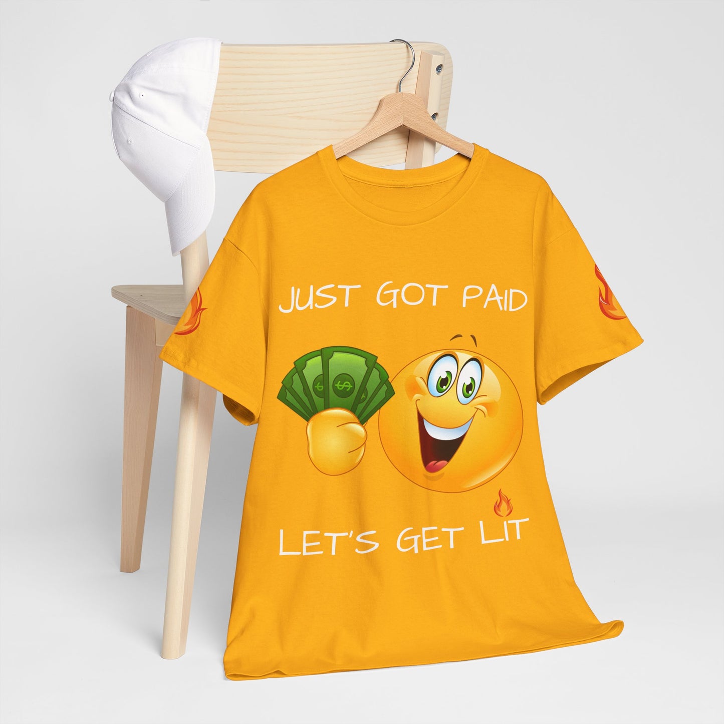 'Just Got Paid Let's Get Lit' T-Shirt