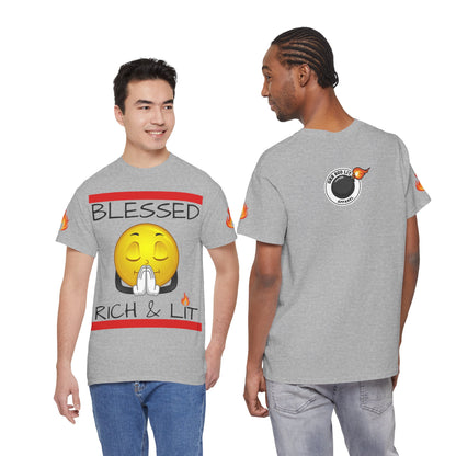 'Blessed Rich & Lit'—Graphic Shirt