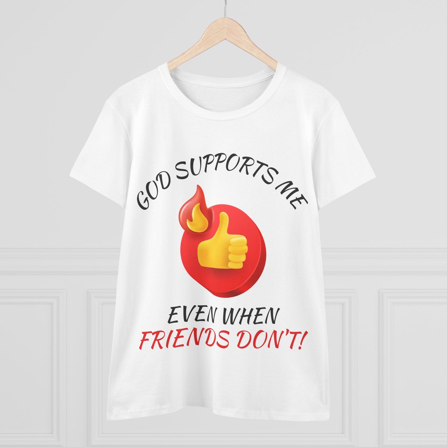 "God Supports Me" Women's Tee