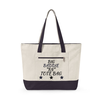 Copy of "Big Baddie RN" Canvas Tote