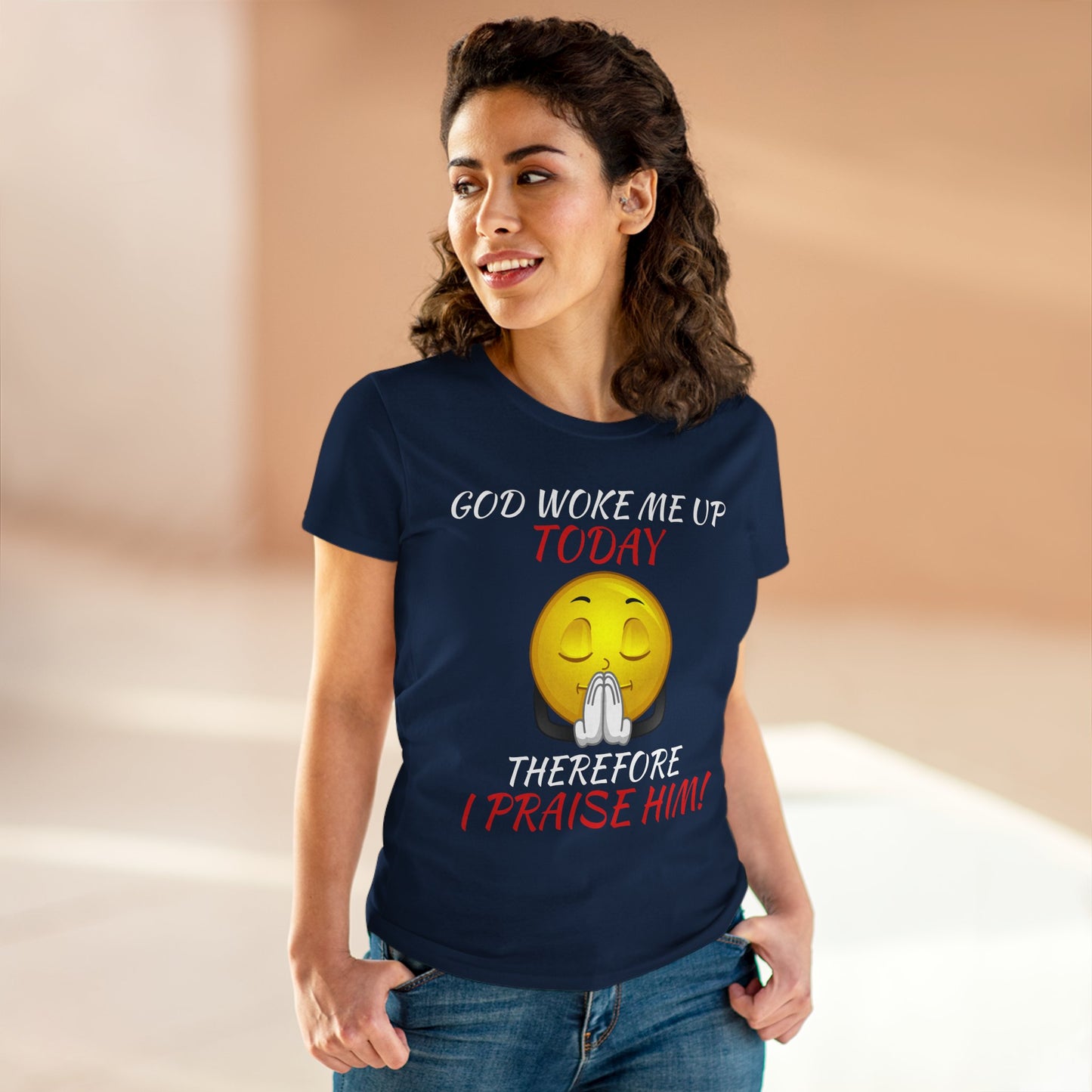 "God Woke Me Up Today" Women's Tee