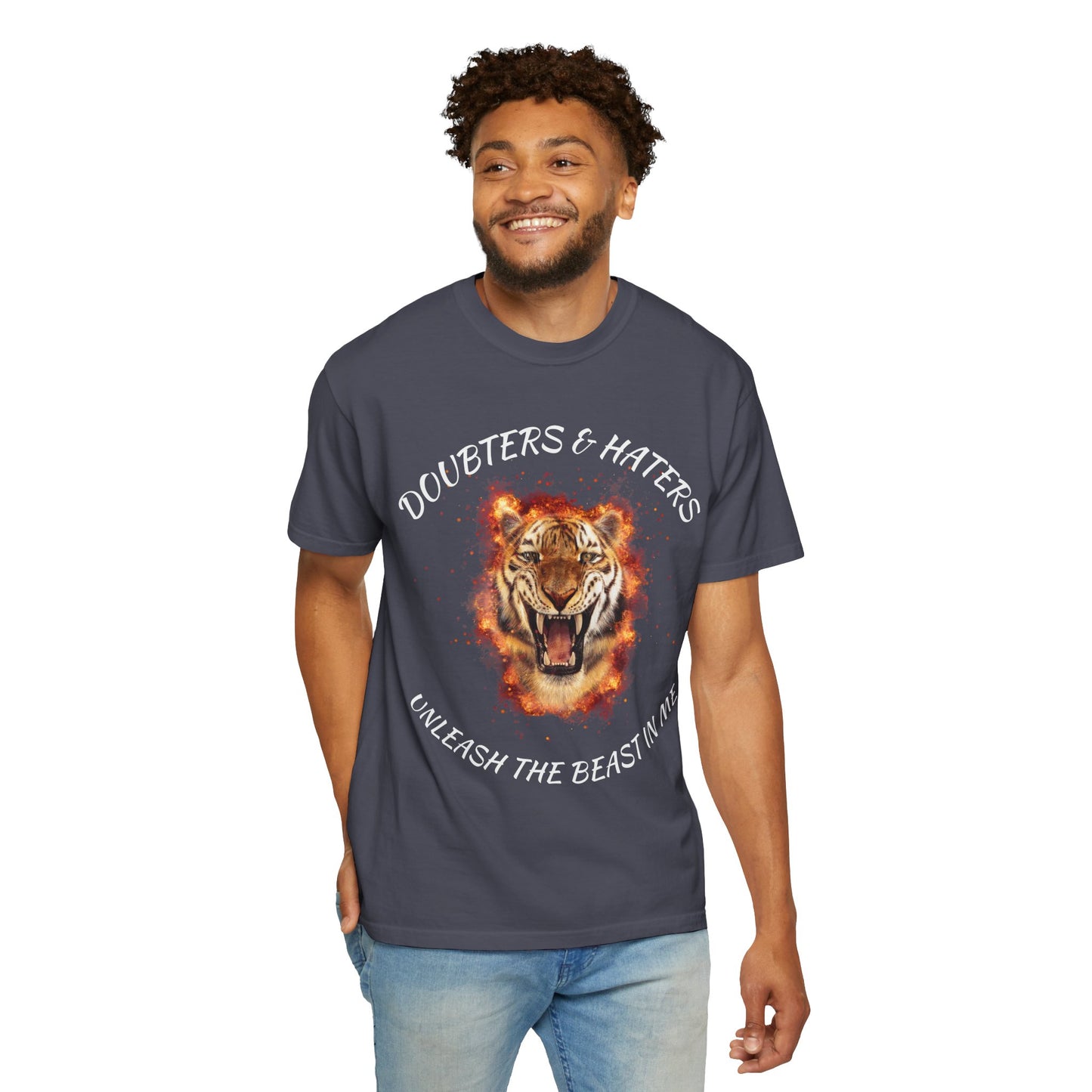 Unleash the Beast Tiger T-Shirt — Doubters & Haters Motivational Tee