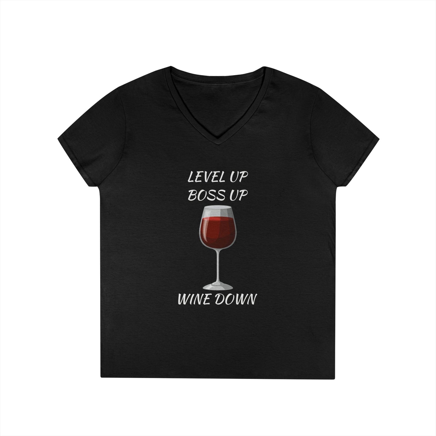 "Wine Down" V-Neck Tee