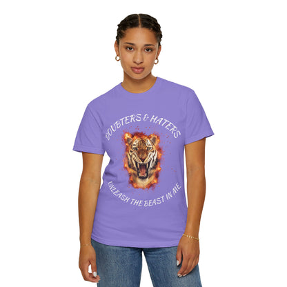 Unleash the Beast Tiger T-Shirt — Doubters & Haters Motivational Tee