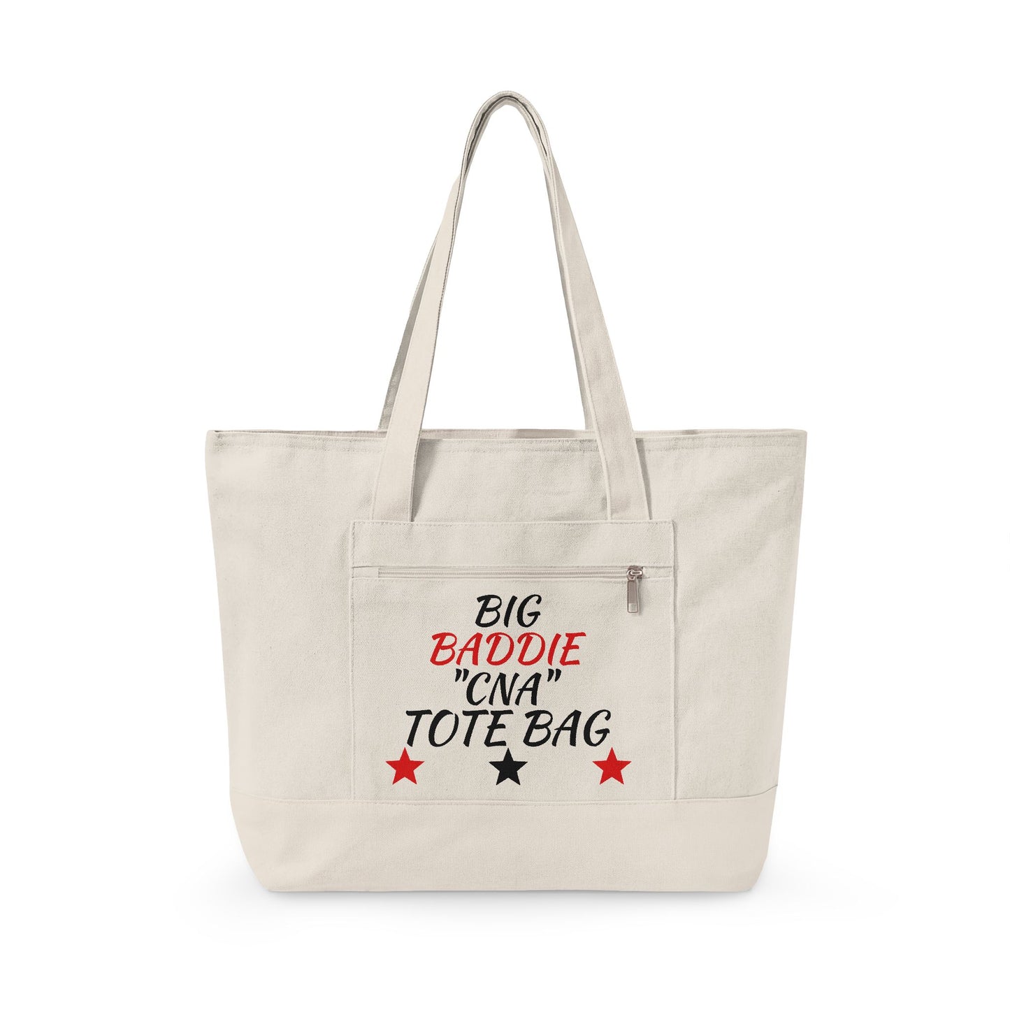 "Big Baddie CNA" Canvas Tote