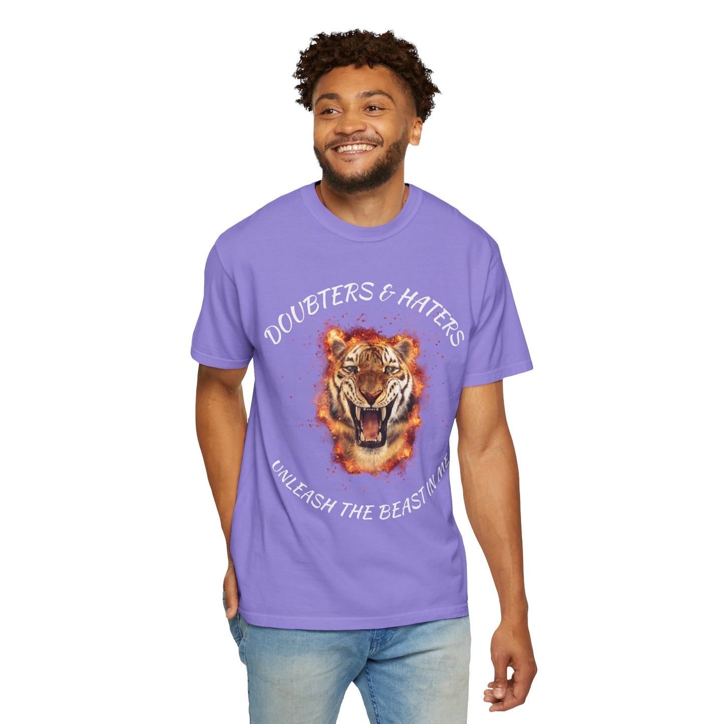 Unleash the Beast Tiger T-Shirt — Doubters & Haters Motivational Tee