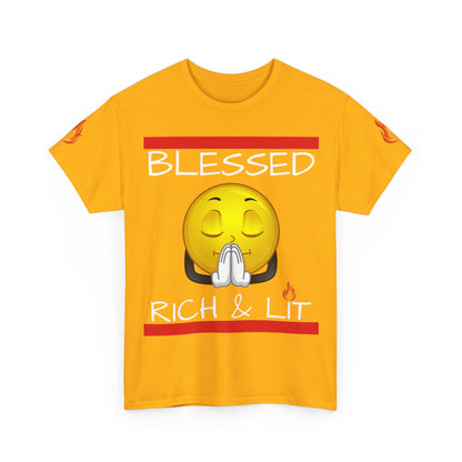 'Blessed Rich & Lit'—Graphic Shirt